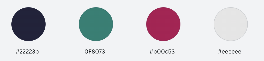 Inclusively brand colors, 4 circles